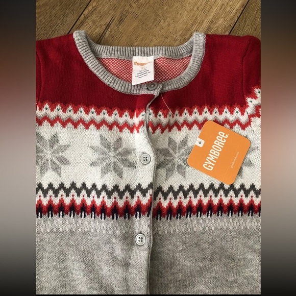 Girls  Kids Button Front Cardigan Sweater Size 5  Cotton 100% Gymboree - Picture 2 of 6